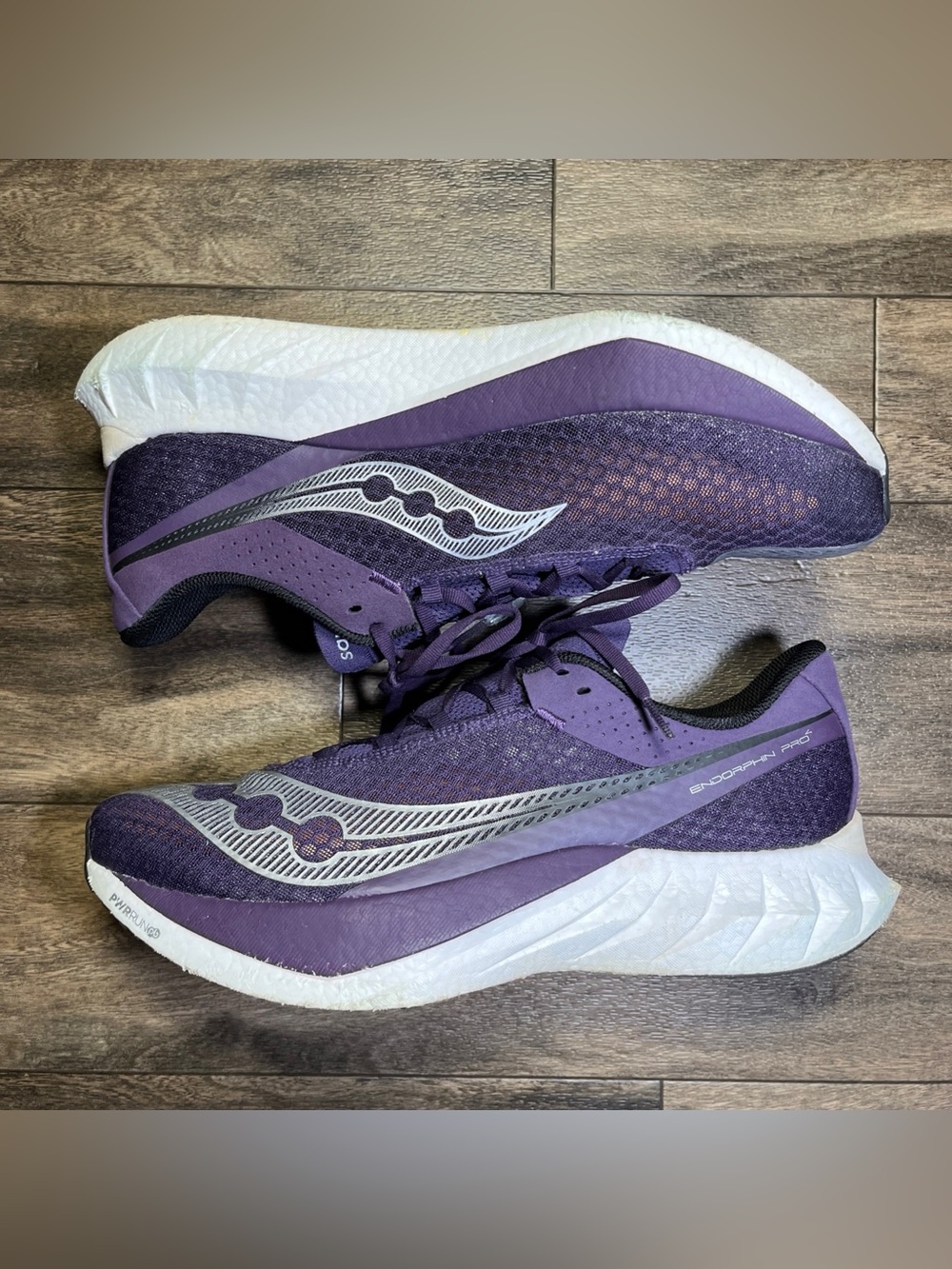 Saucony Endorphin Pro 4 Running Shoes Men's 14 Purple Road Trainer S20939 EUC